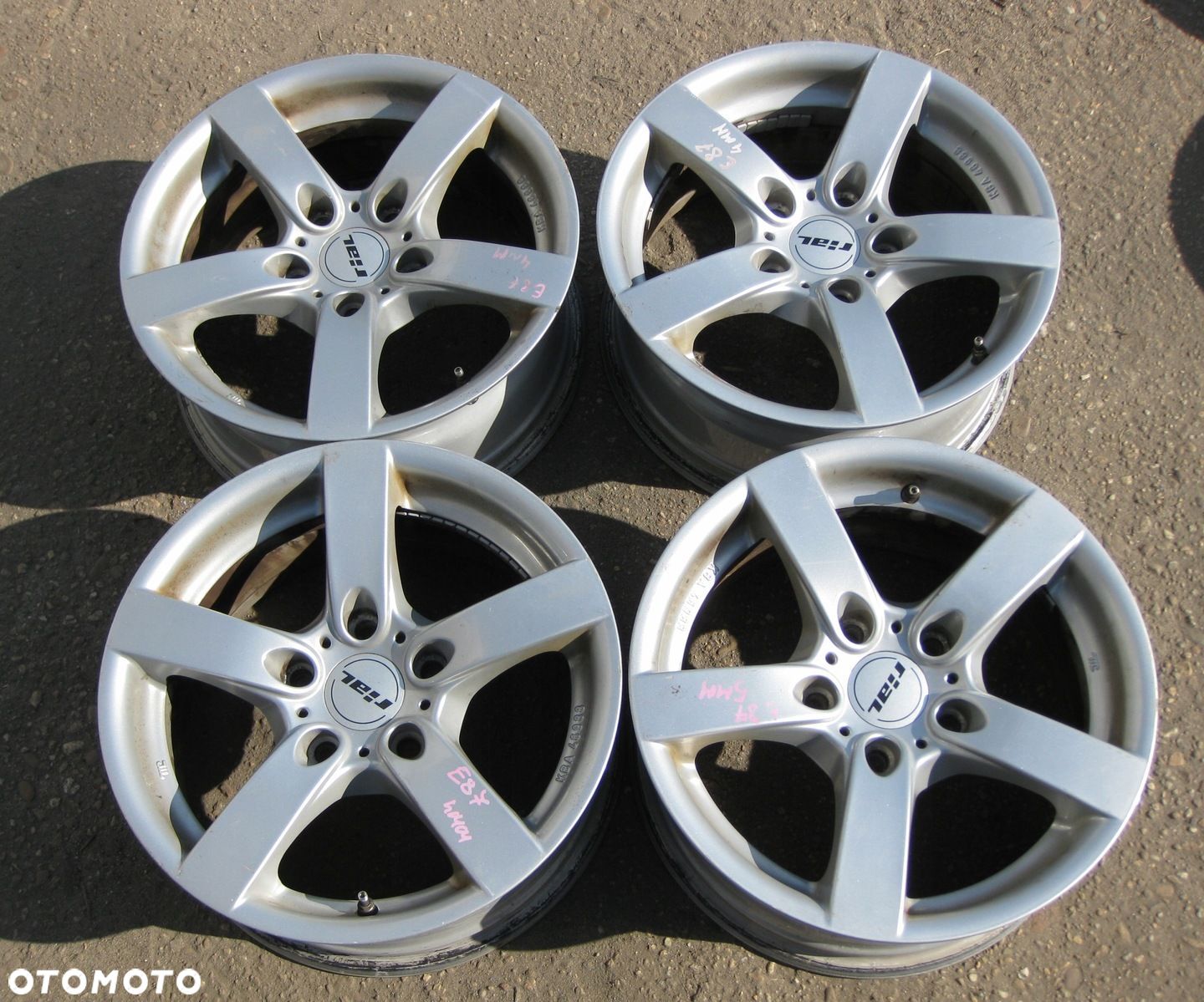 BMW E78 FELGI ALUMINIOWE RIAL 7.0" x 16" 5x120 ET30 KOMPLET KBA46988 - 1