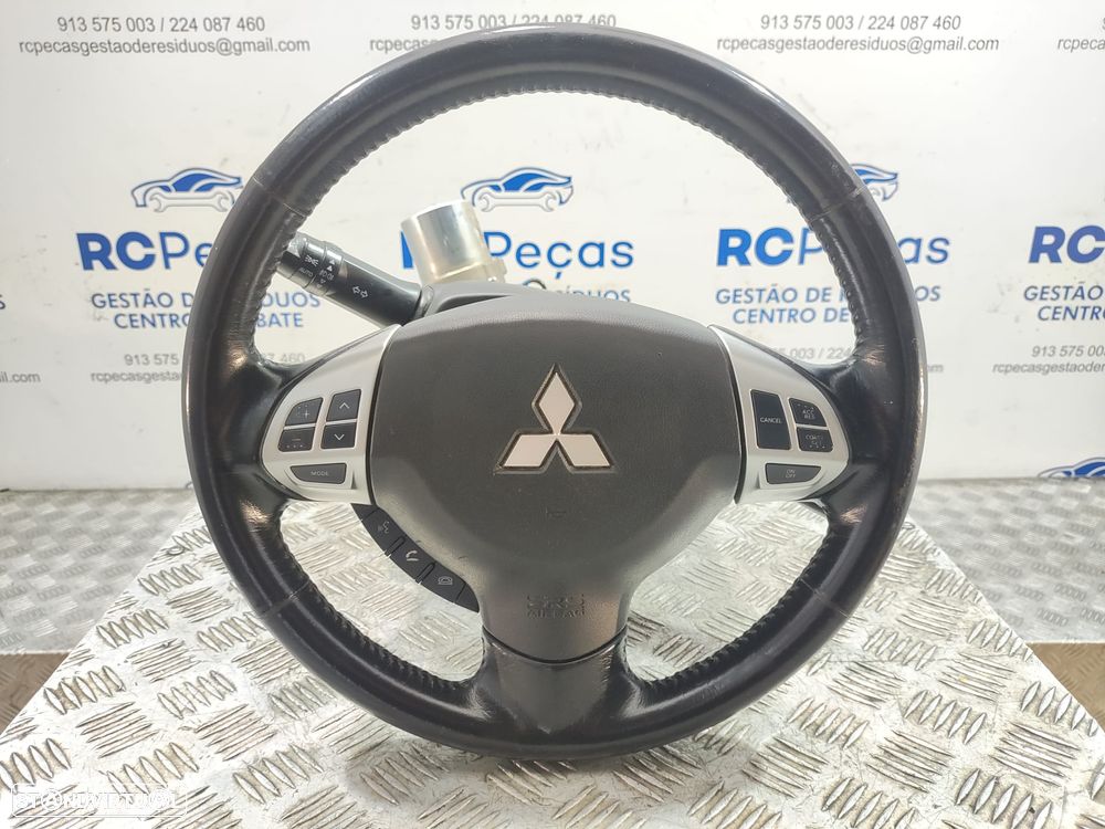 Volante Airbag Pele Comandos Multifunções Mitsubishi ASX I 1 Mk1 Fase 1 2010 a 2013 - 1