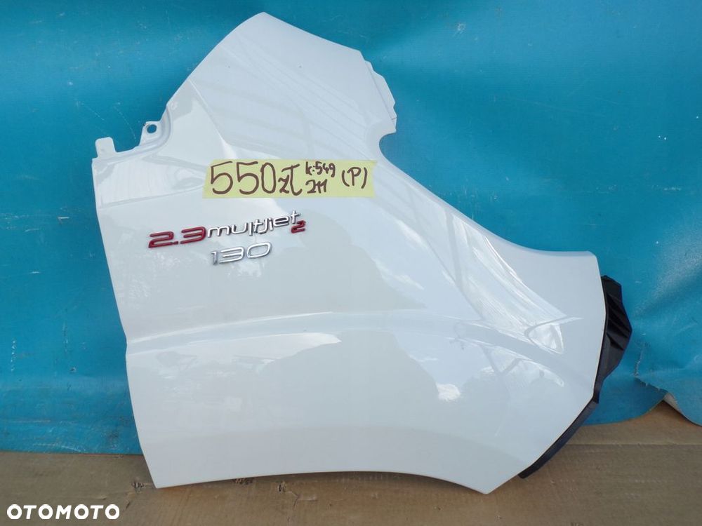 DUCATO BOXER JUMPER Lift 14- błotnik przedni PRAWY BIAŁY kolor 549 - 1