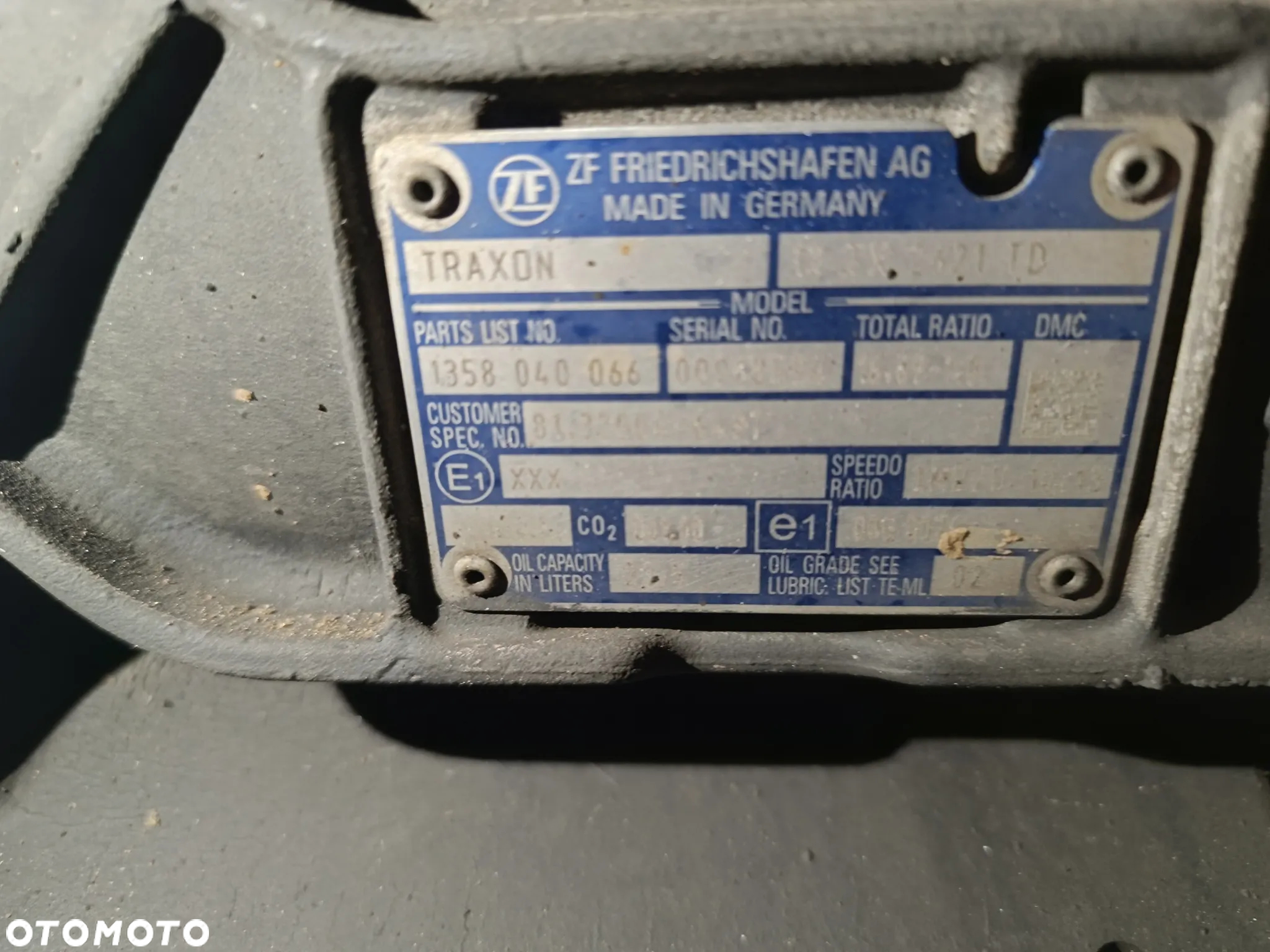 Skrzynia Biegów MAN Daf Iveco ZF TRAXON 12TX2621 TD z auta powypadkowego o przebiegu 150000 km. Rocznik 2021 Sprawna - 2