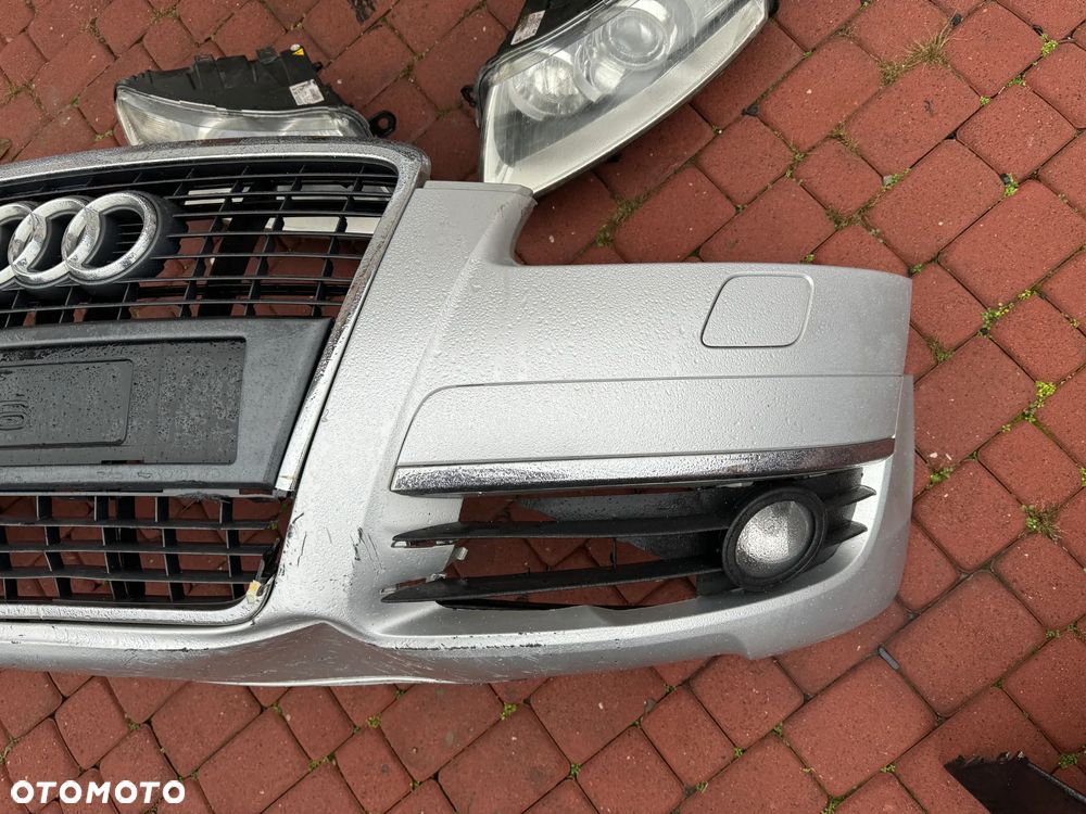 PRZÓD KOMPLETNY ZDERZAK PAS MASKA BŁOTNIK XENON AUDI A6 C6 LY7W - 8