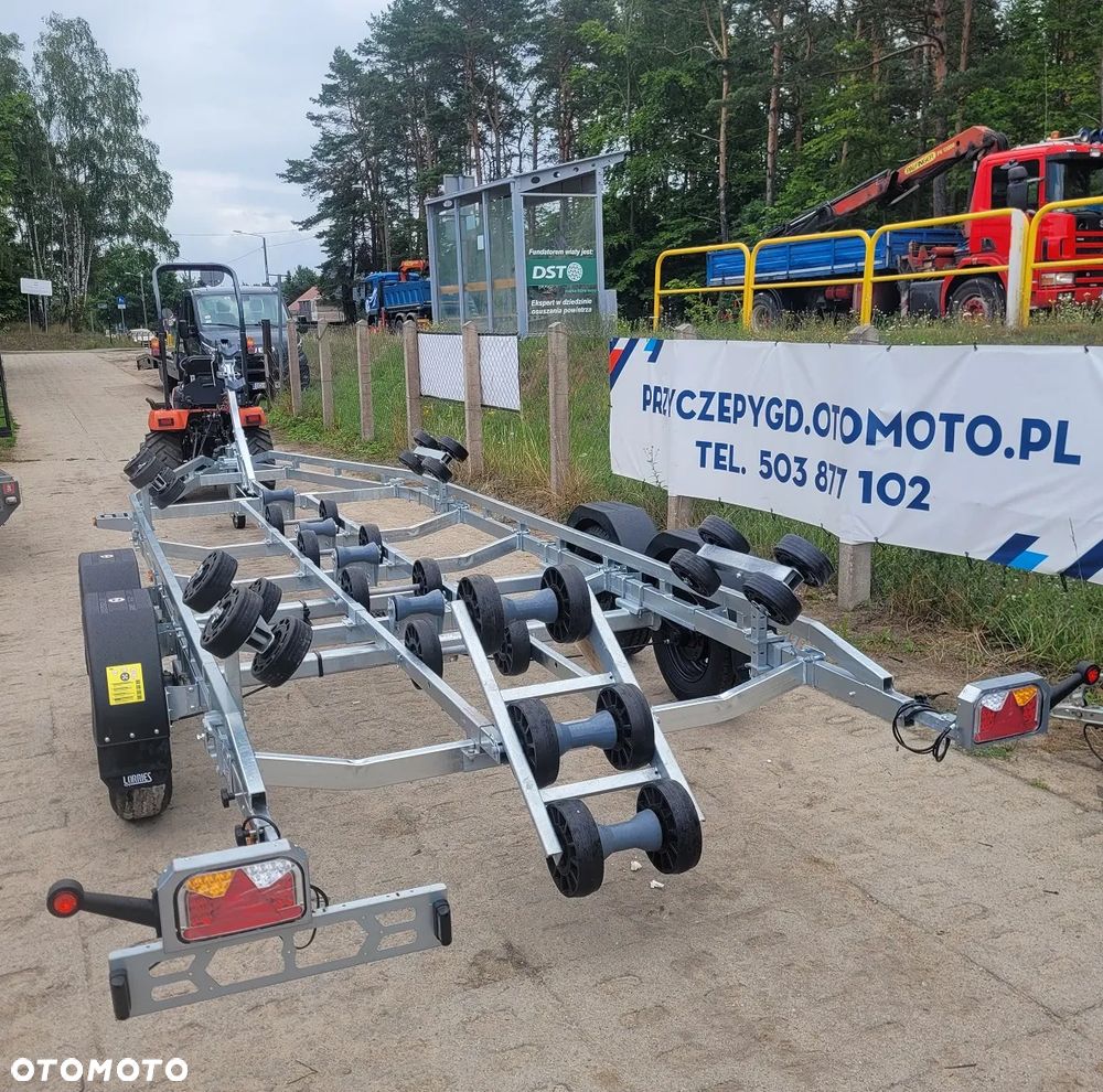 Lorries Przyczepa PP25-8025 podłodziowa 2,5T LEDY ROLKI LUB PŁOZY - 10