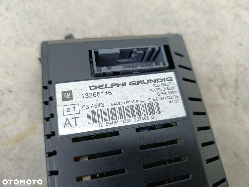 ZESTAW MULTIMEDIALNY OPEL ZAFIRA B 13255557  13265116 DELPHI - 13