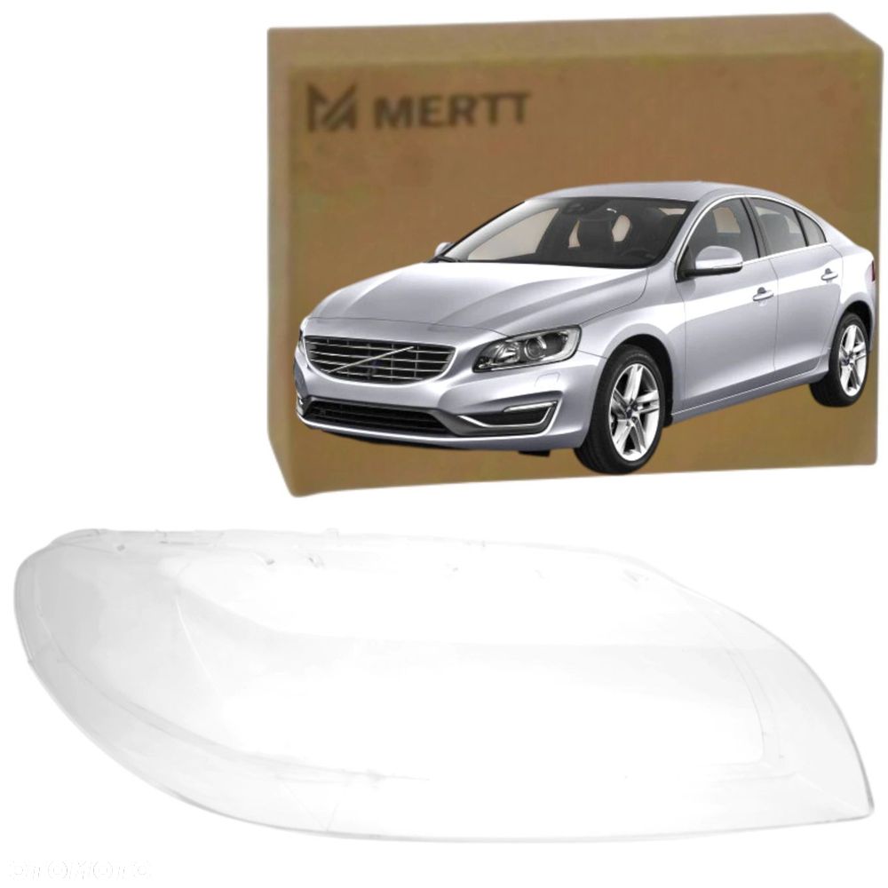 VOLVO S60 V60 2013-2018 KLOSZ PRAWY szkło reflektora lampa - 1