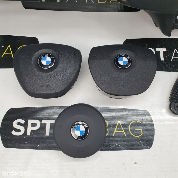 BMW F10 F11 DESKA ROZDZIELCZA KONSOLA KOKPIT PULPIT PODUSZKI AIRBAG AIR BAG PASY KIT SET - 7