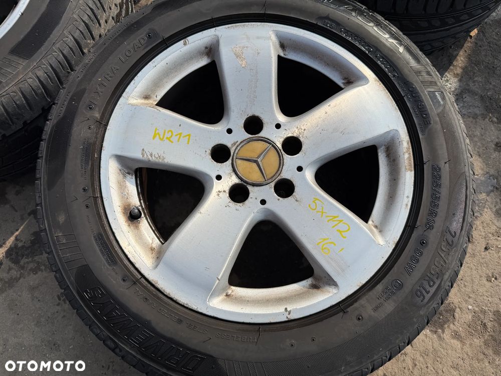 Felgi 16' koła A2114011502 Mercedes W211 5x112 7,5J16H2 ET42 centr 66,6 OE - 2