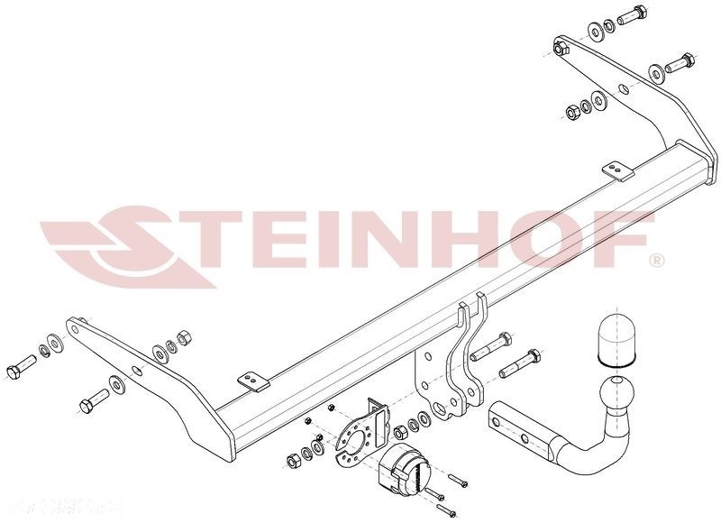Hak holowniczy + MODUŁ 7P do Volkswagen T-Cross (C11) od 11/2018 - 2