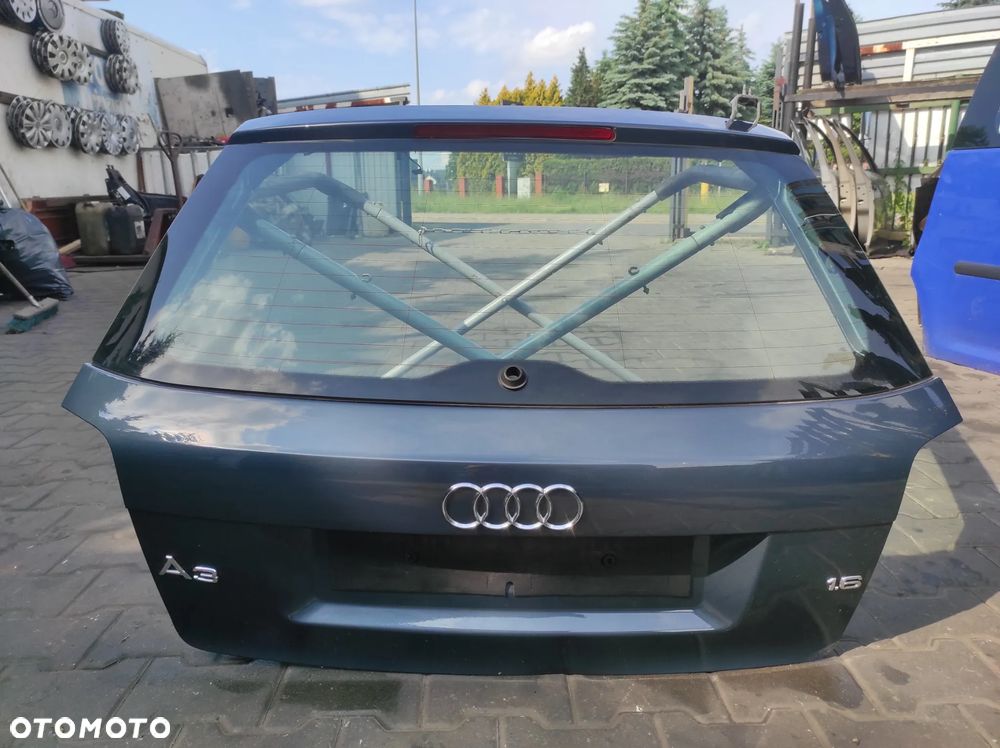 KLAPA BAGAŻNIKA SZYBA TYLNA AUDI A3 8P LIFT 3 DRZWI SZARA WYSYŁKA !!!