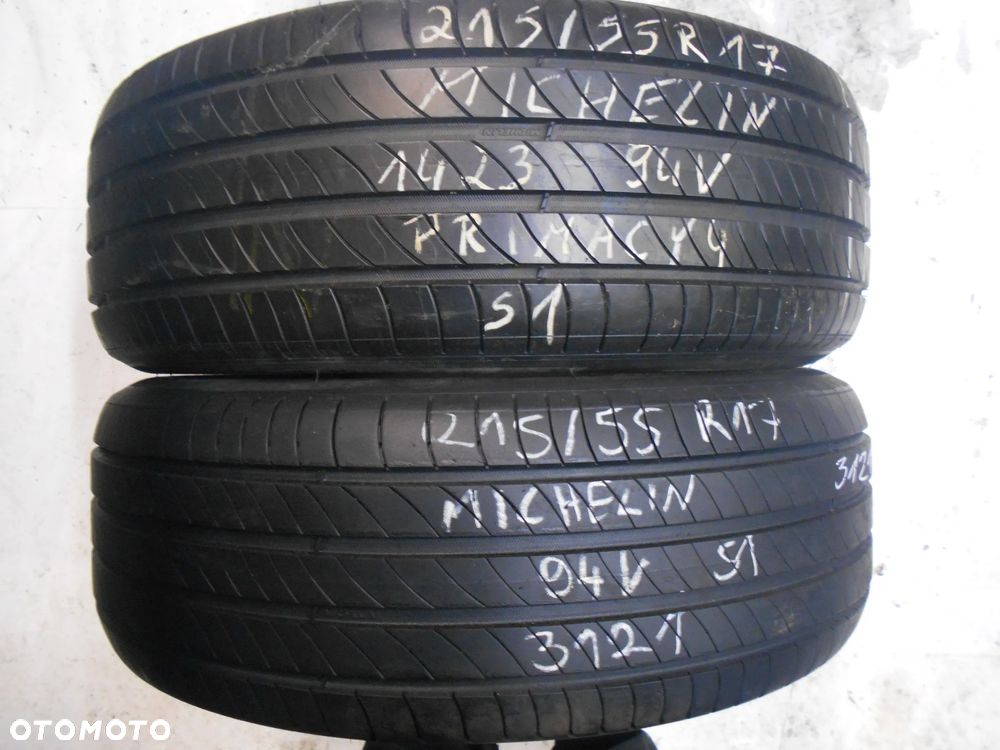 OPONY 215/55R17 MICHELIN PRIMACY 4 S1 DOT  1423 / 3121  7.4MM - 1