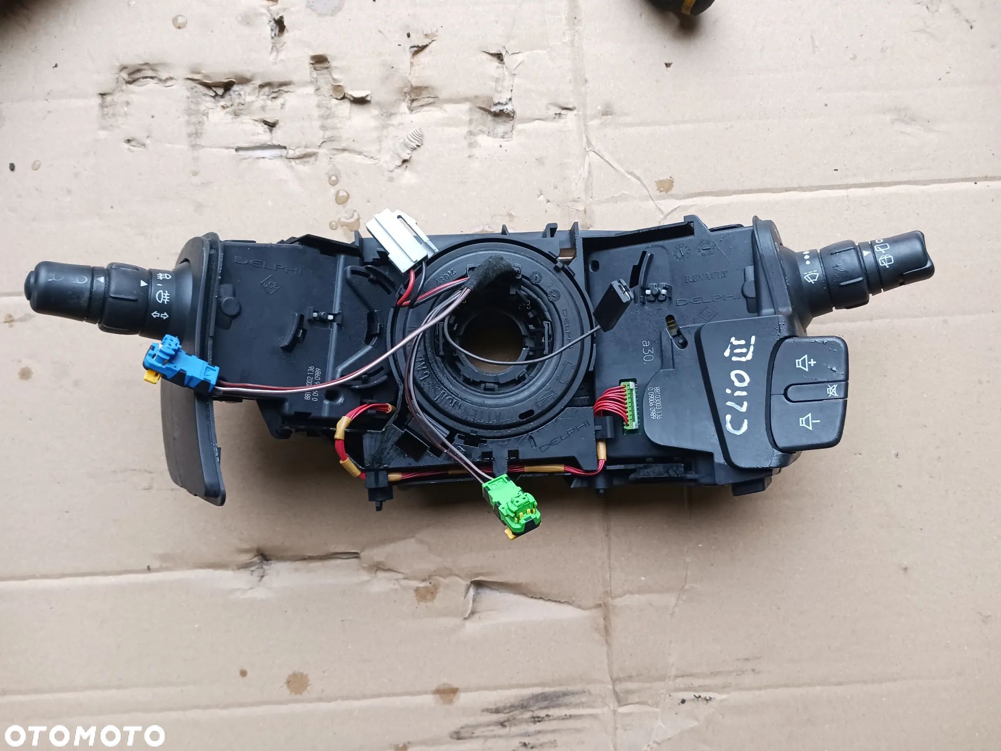 Manetki Renault CLIO III 3 Modus przełącznik zespolony taśma airbag zwijak poduszki 88103003136  8200245449  8200243508-C - 1
