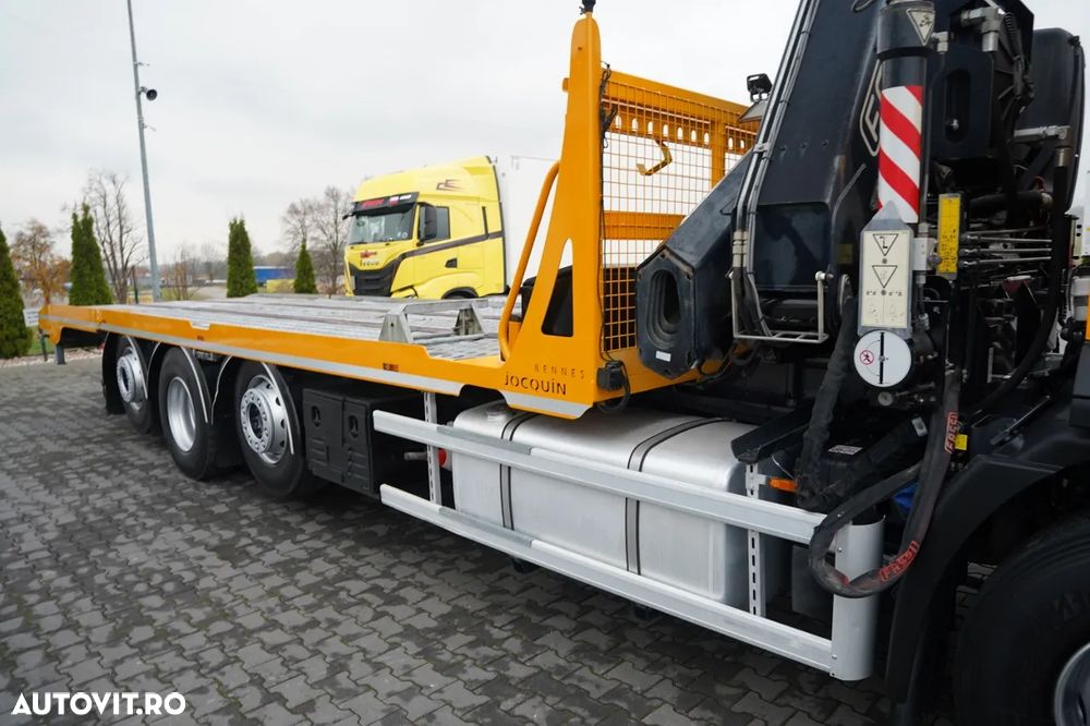 Iveco STRALIS 420 / 8x2 / PLATFORMĂ (CAMION DE RECUPERARE) - 8,85 M / MACARAUĂ FASSI F 275A / CAPACITATE MAXIMĂ DE RIDICARE: 9.200 KG / 2 PUNȚI RIDICABILE / PUNȚI VIRATOARE / TROLIU / TELECOMANDĂ - 24