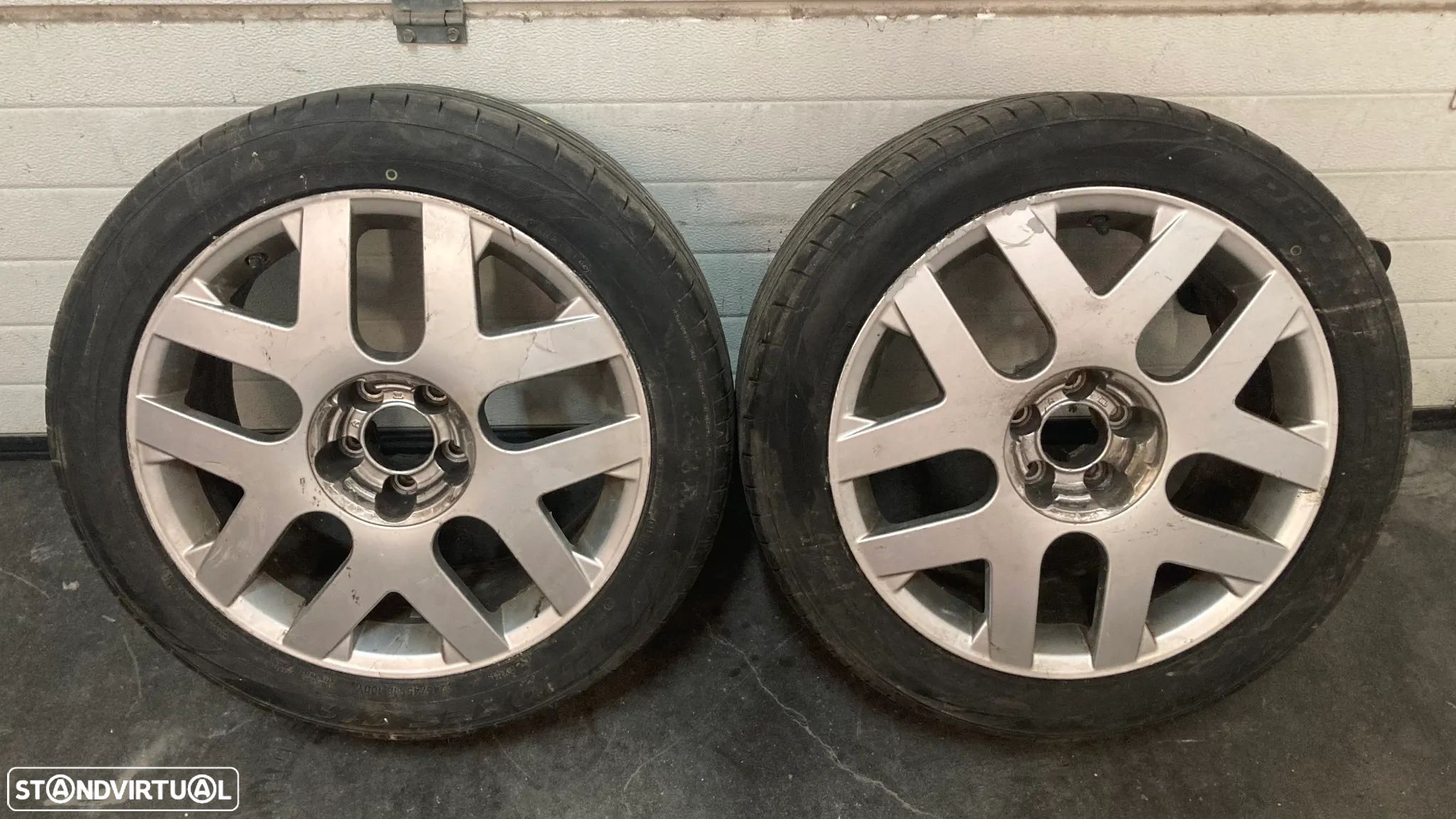 JOGO DE JANTES (4) ORIGINAIS CITROEN COM PNEUS 245/45 R18 - 1