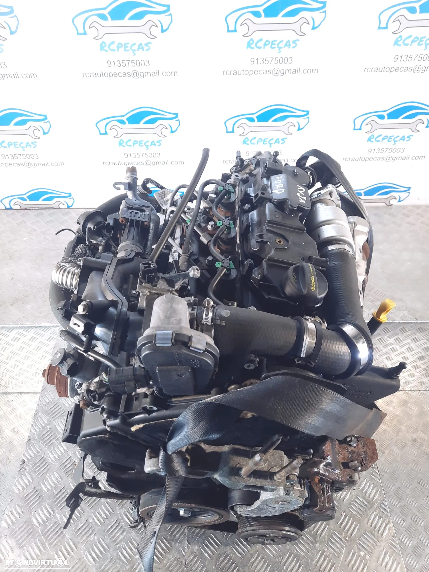 MOTOR COMPLETO 1.4 TDCI 8V 70CV KVJA FORD FIESTA V 5 MK5 FIESTA VI 6 MK6 MOTOR ARRANQUE BIMASSA ALTERNADOR COMPRESSOR AR CONDICIONADO BOMBA DIRECAO DIREÇÃO TURBO INJETOR INJETORES - 12