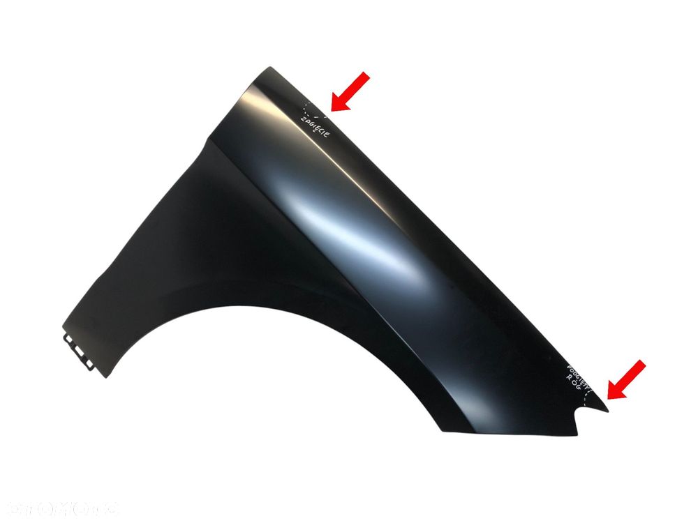 Mercedes Klasa ML W166 2011- 09.2015 Błotnik przód przedni prawy Aluminium - 1