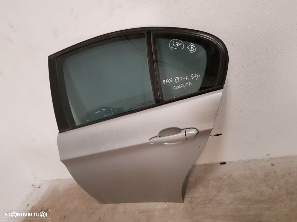 PORTA TRASEIRA TRÁS ESQUERDA BMW SERIE 3 E90 SEDAN CARRO FECHO ELEVADOR MOTOR PUXADOR VIDRO - 3
