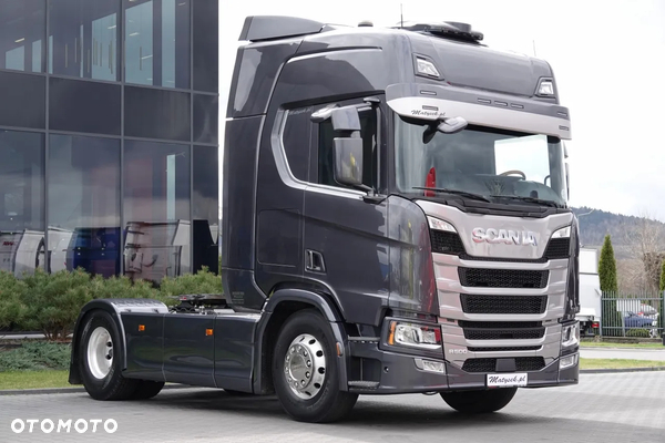 Scania R 500 / RETARDER  / HYDRAULIKA /  KLIMA POSTOJOWA  / OPONY 100% / ALUFELGI /  SKÓRY / PO KONTRAKCIE SERWISOWYM