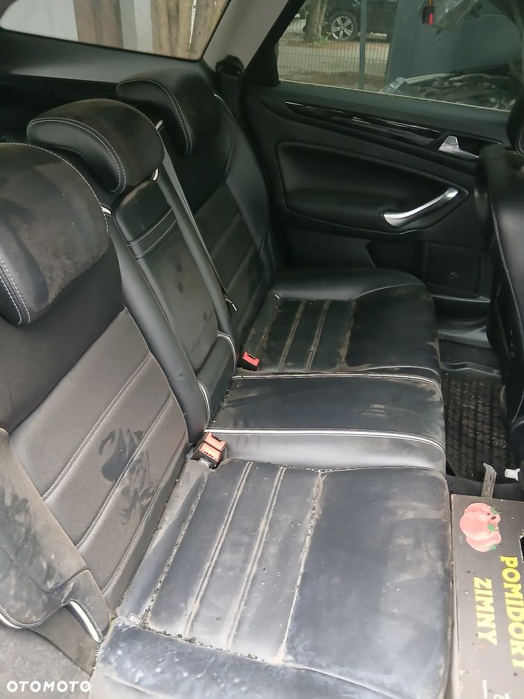 Fotele Kanapa Skóra Biała Nić Ford Mondeo MK4 Lift Kombi - 4