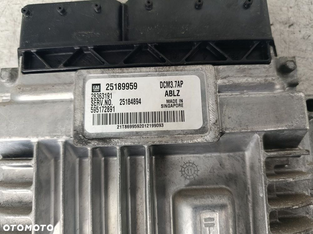 KOMPUTER, STEROWNIK CHEVROLET CRUZE 25189959  28363191 2.0 D - 4