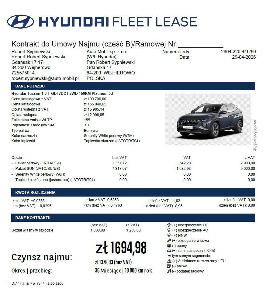 Hyundai Tucson 1.6 T-GDi Platinum 2WD DCT - 29