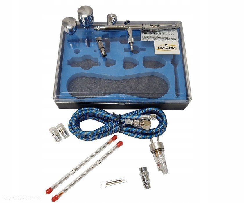 Aerograf malarski 3 dysze 0.3 0.5 0.8 - 7