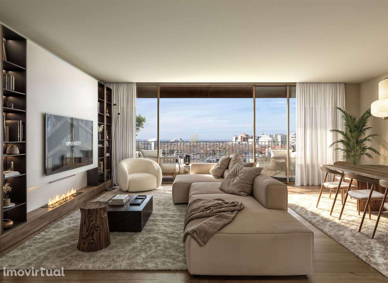 T2 com 94.4 m2 e varanda, em condomínio de luxo, Matosinhos Sul - Grande imagem: 4/26