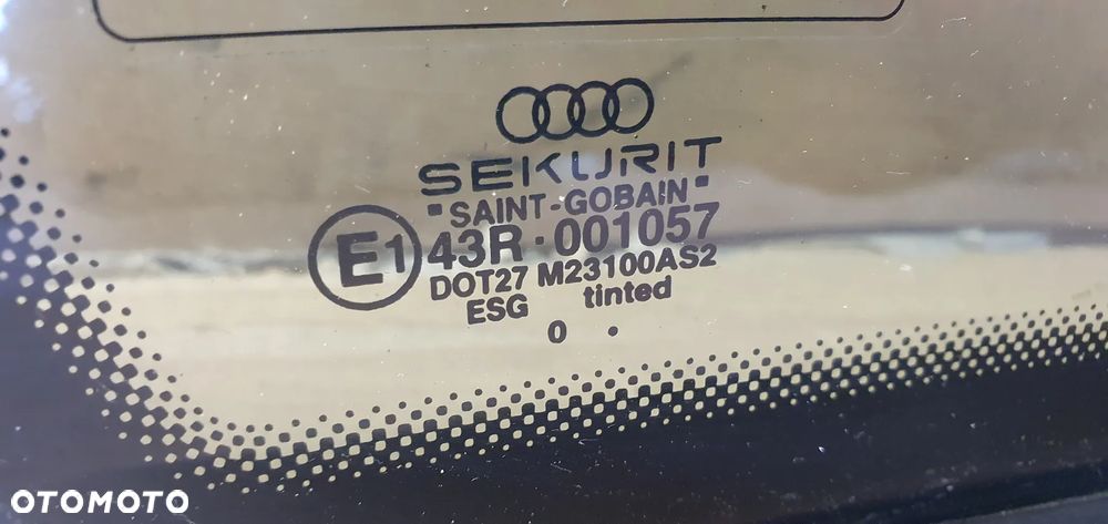 Szyba karoseryjna lewy tył tylna lewa Audi A4 B6 Sedan AS2 00r - 5