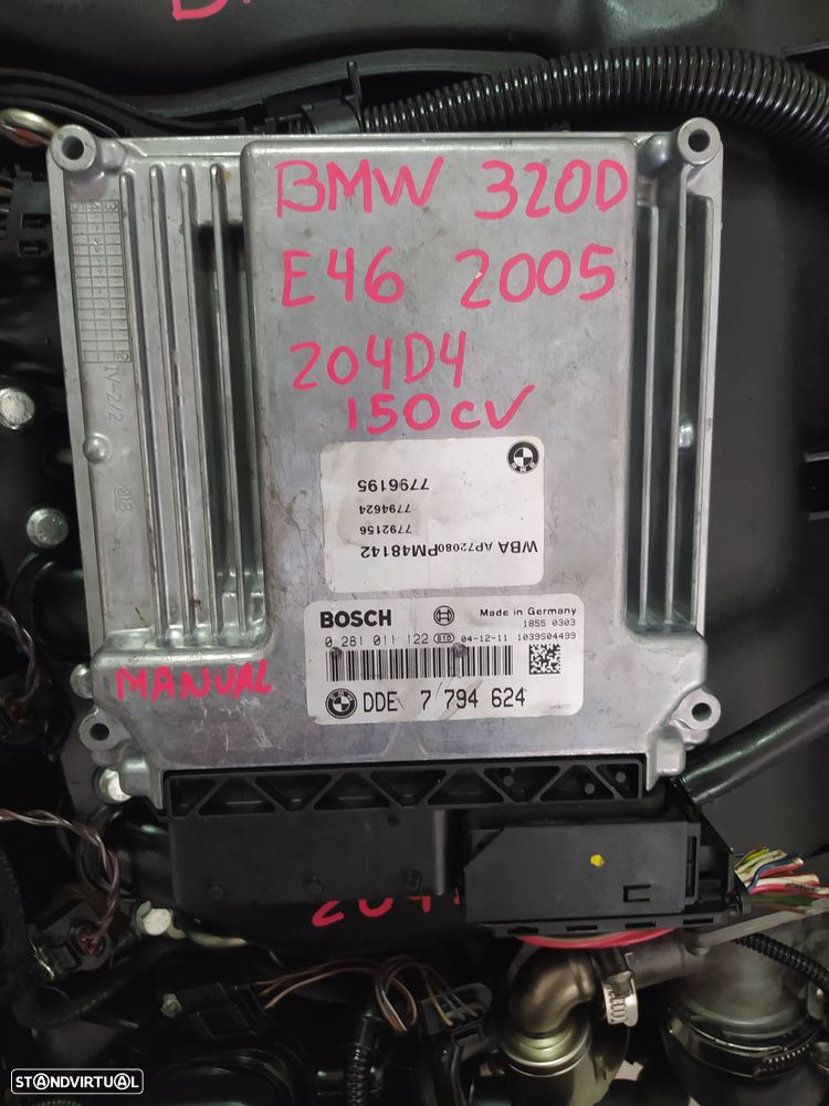 centralina BMW 320d 150cv E46 - 0281 011 122 - DDE 7 794 624 - - 1