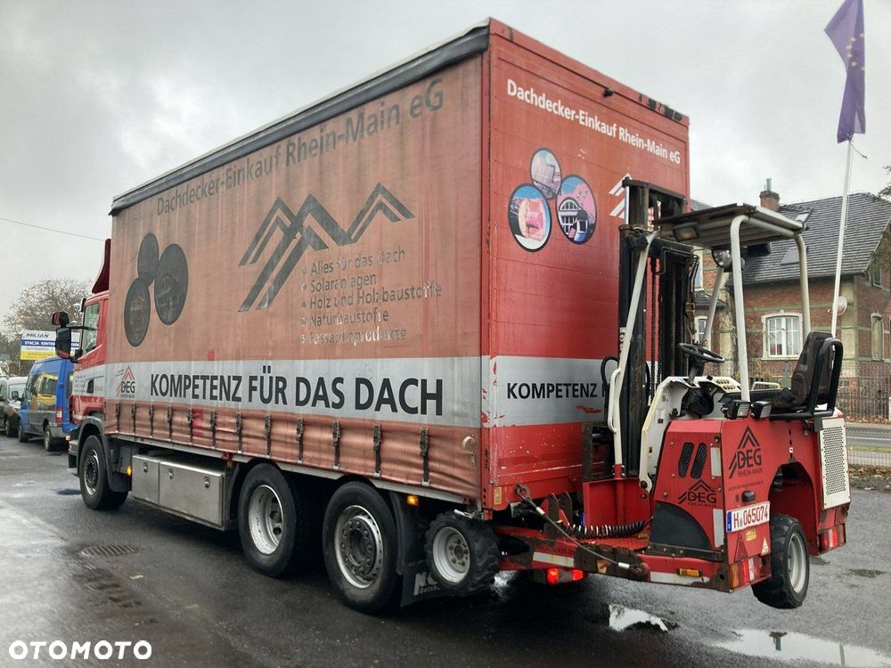 Scania Scania G320 Wózek PALFINGER Firanka Plandeka plandeka Moffett 2012 - 2