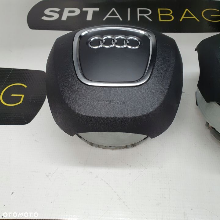 AUDI A5 8T0 DESKA ROZDZIELCZA KONSOLA KOKPIT PULPIT PODUSZKI AIRBAG AIR BAG PASY KIT SET - 7