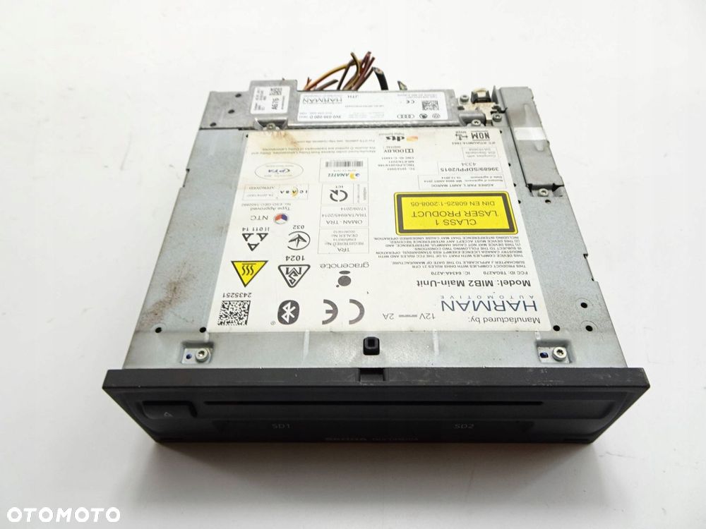 radio cd czytnik skoda superb iii 6434aa270 - 2