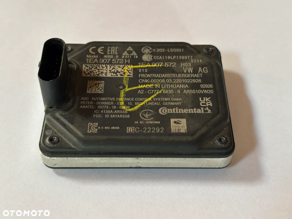 Radar Distronic element plastikowy ID.3 iD.4 BORN 1EA907572H - 2
