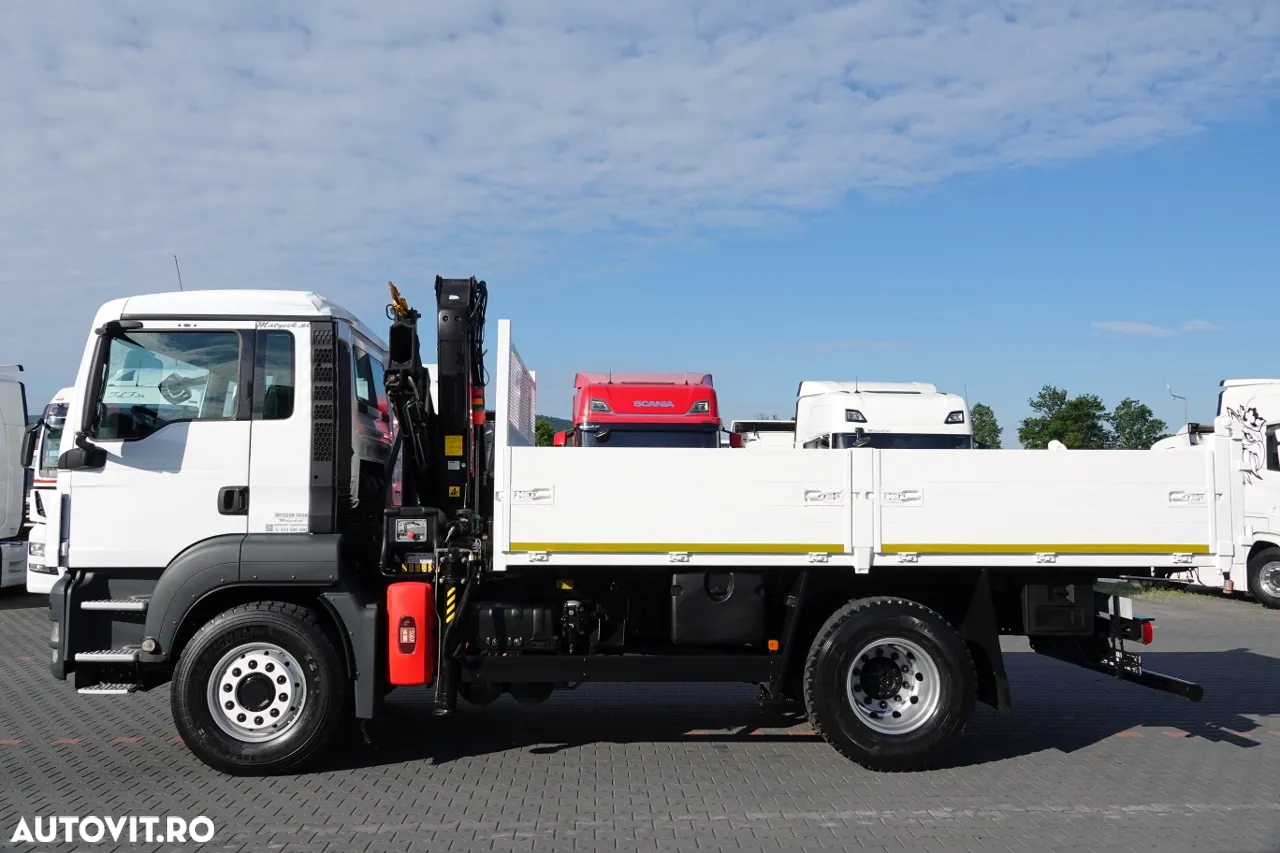 MAN TGS 18.400 / 4x4 / BASCULANTE - 4,7 M + HDS HIAB 111 inaltime: 7,4 m / MANUAL / PALET / RADIO CONTROL - 10