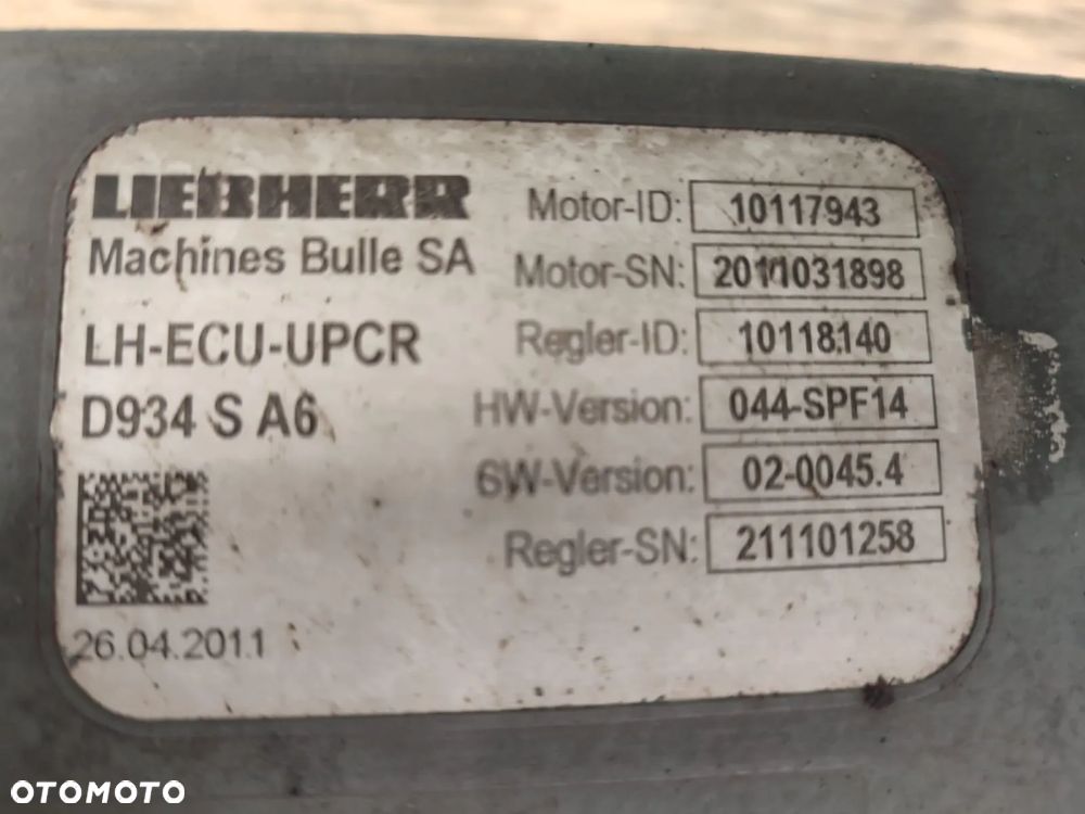 Jednostka sterująca silnika Liebherr LH-ECU-UPCR D 934 L A6 - 9