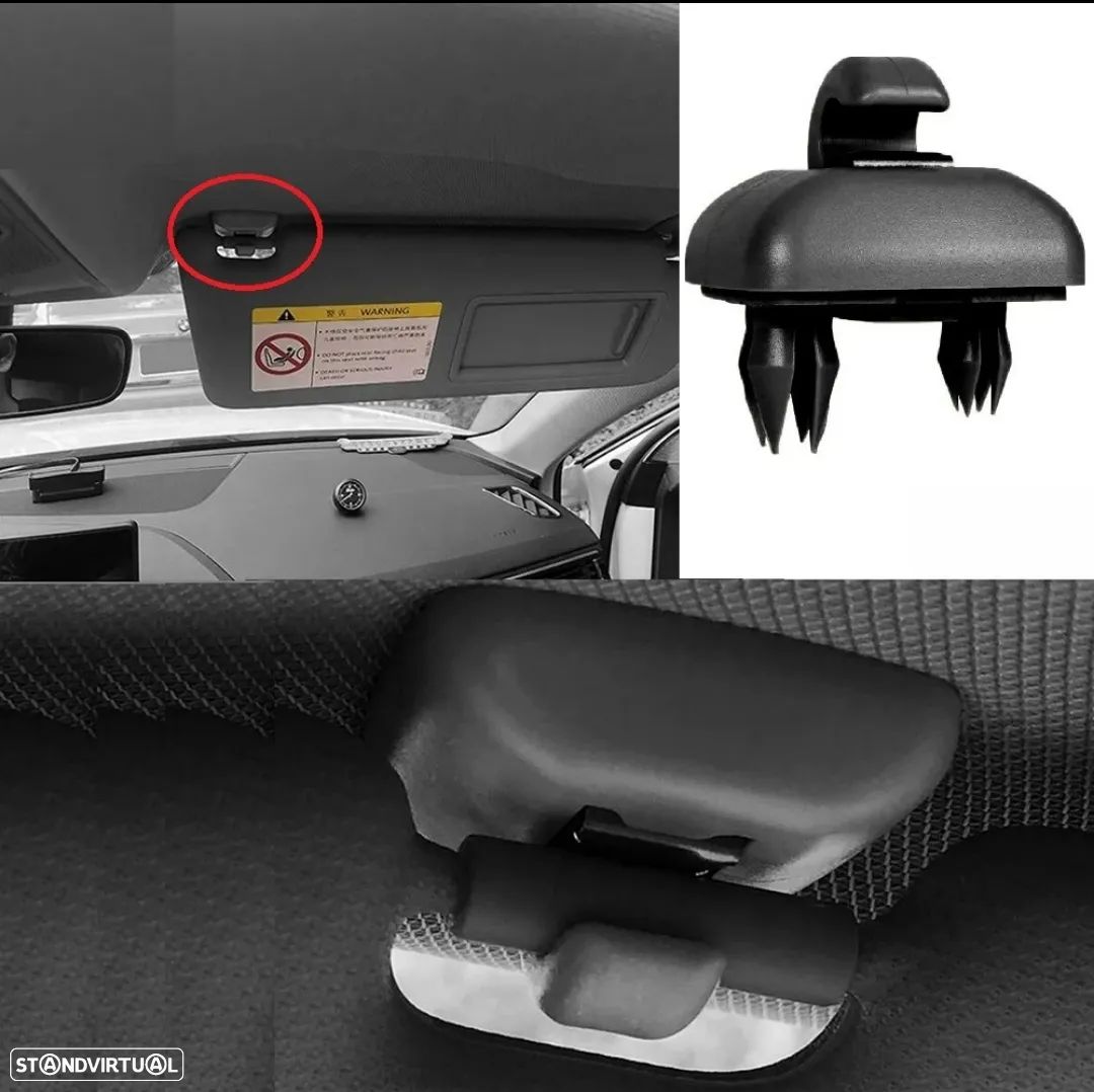 Mola suporte Pala Sol Seat Audi TT A1 A3 S3 A4 S4 Allroad A5 S5 Q3 Q5 - Preto - 1
