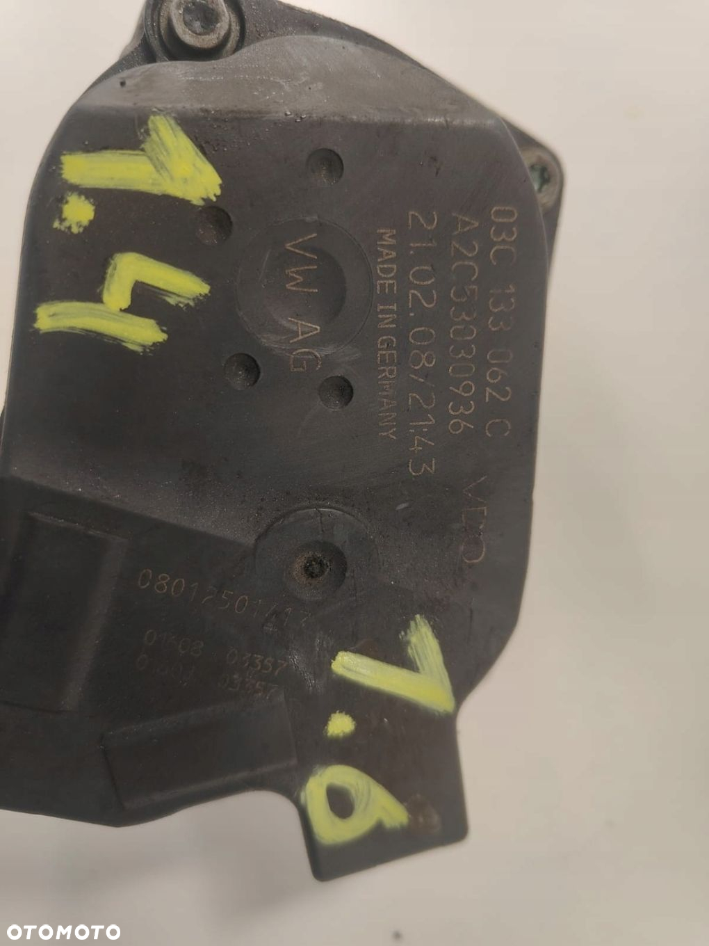 Volkswagen audi skoda seat 1.4 1.6 benzyna 03C133062C PRZEPUSTNICA - 2