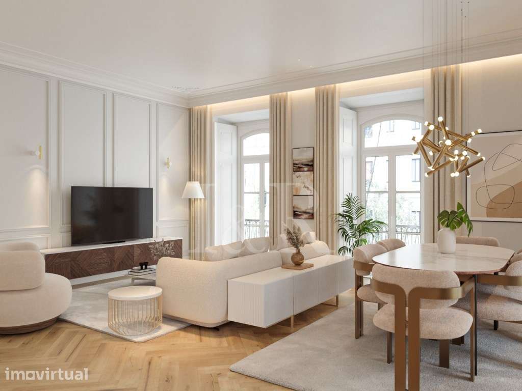 Apartamento T2 com dois quartos em suite em Alcântara - Grande imagem: 3/25