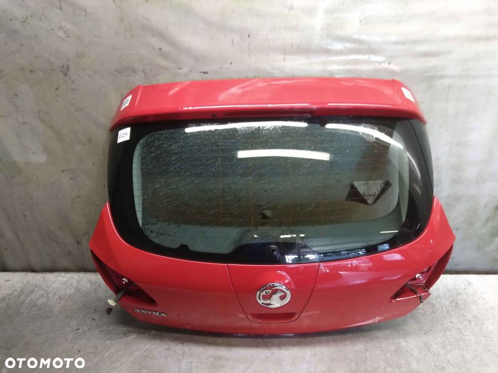 / KLAPA TYŁ TYLNA BAGAŻNIKA OPEL ASTRA J IV 4 Z50B CZERWONA - 1