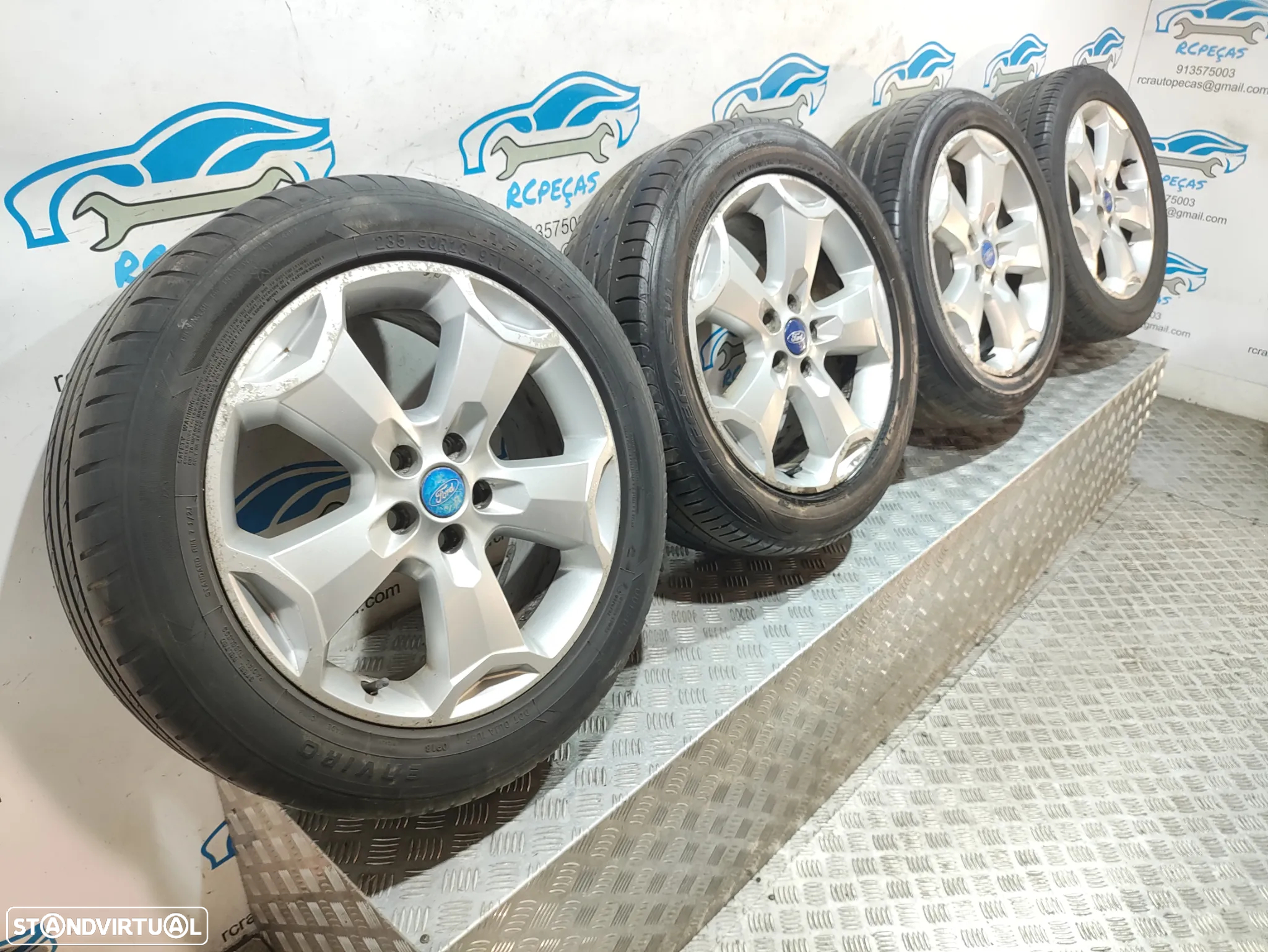 Conjunto Jantes 18 Originais Ford Kuga 1 Mk1 7,5J ET52,5 5x108 - 9