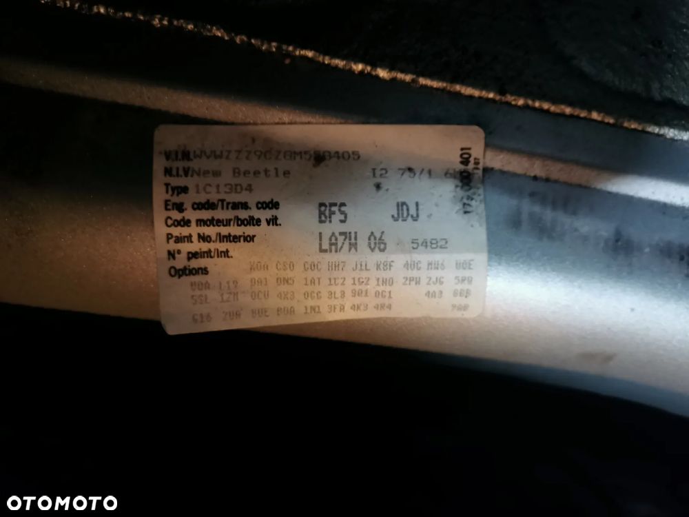 Silnik kompletny VW 1.6 8V 102KM kod: BFS - 5