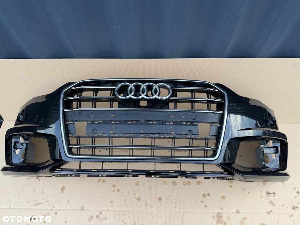 ZDERZAK GRILL PRZÓD AUDI A6 C7 LIFT S-LINE 15-18 ORYGINAŁ SUPER STAN  BEZ NAPRAW - 1