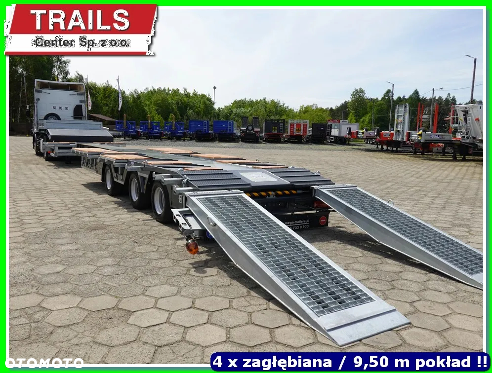 Mega Laweta 13,60 + 5,00 m wysuw, 4 x ZAGŁĘBIANA, najazdy HYDRULICZNE 3,0 M !!! - 2