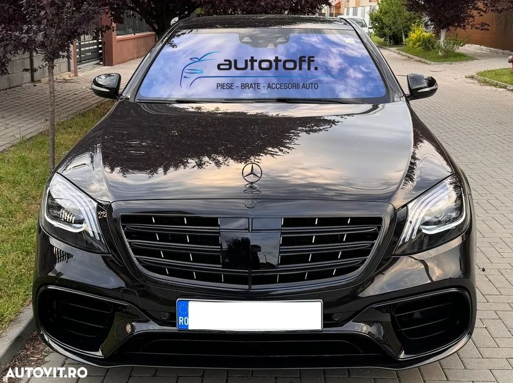 Grila Mercedes S-Class W222 (2013-2020) Black Facelift Design - 4