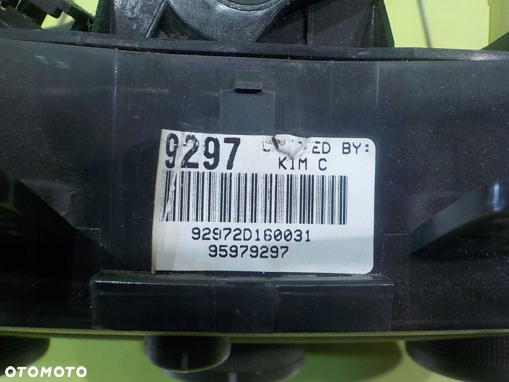 SPARK M300 II 1.0 B 12r 5D panel klimatyzacji 95979297 9297ZD160031 - 5