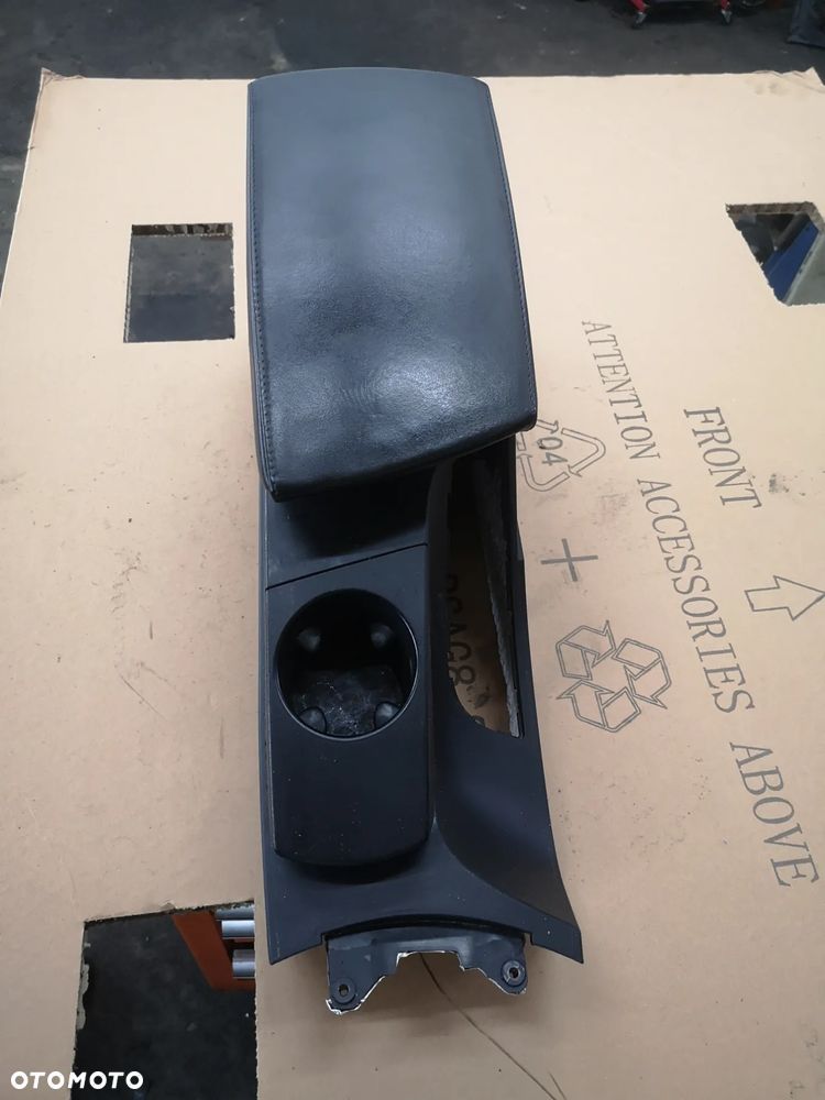 TUNEL ŚRODKOWY PODŁOKIETNIK BMW X3 E83 EUROPA CZARNY SKÓRZANY - 6