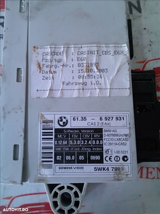 calculator lumini bmw seria 5 e60 3.0d an fabr. 2008 - 1