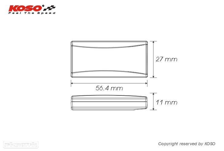 relógio de temperatura digital koso super slim azul - 3