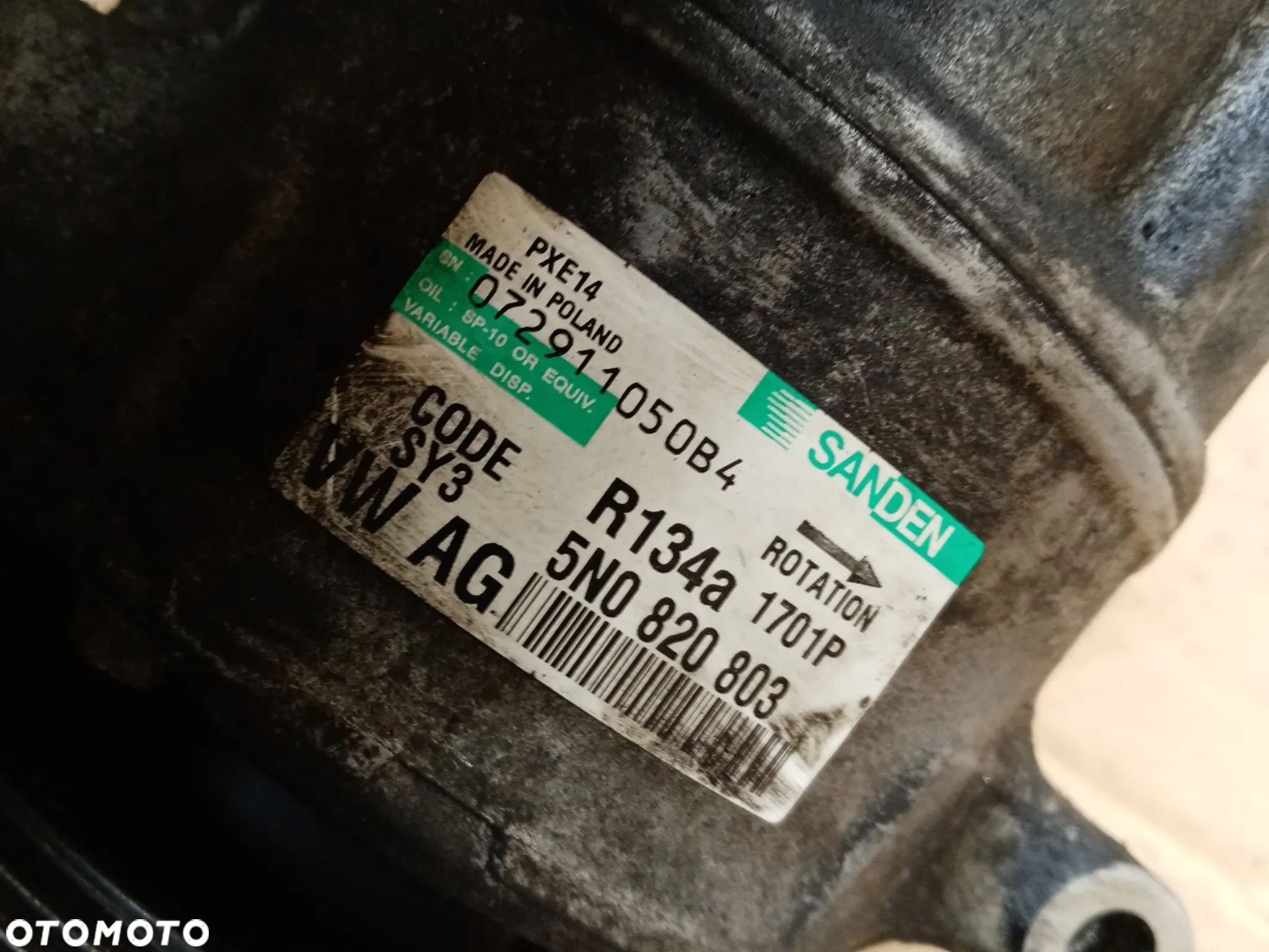 Sprężarka pompa klimatyzacji klimy Seat Ibiza IV Leon II 1.6 TDI 5N0820803 - 5