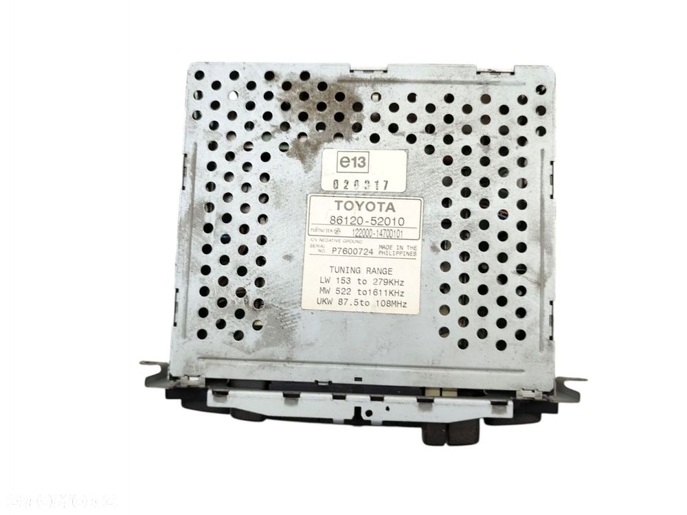 RADIO WYŚWIETLACZ TOYOTA YARIS I (1999-2003) 86120-52010 86110-52011-B0 - 6