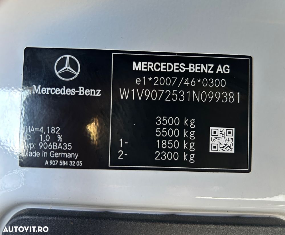 Mercedes-Benz Sprinter DOKA 6 LOCURI AXA DUBLA SPATE - 38