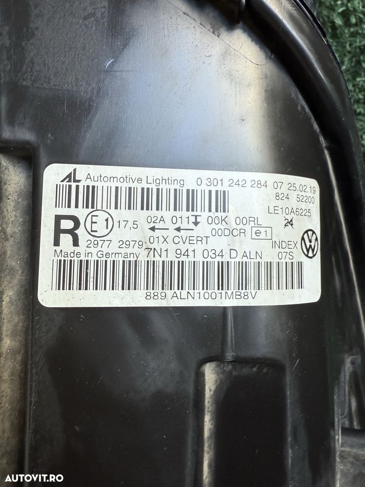 Far dreapta vw volkswagen Sharan 7n xenon bixenon - 6